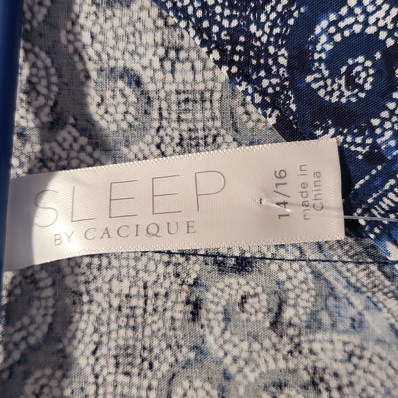 Sleep by Cacique blue and white Kaftan - Picture 4 of 6